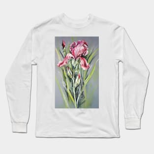 Best of Pink Iris, Pastel Long Sleeve T-Shirt